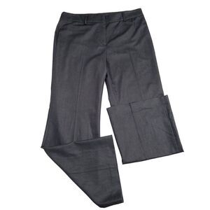 Tahari Wide Leg Trousers Pants High Rise Sz 12 Flat Front Black